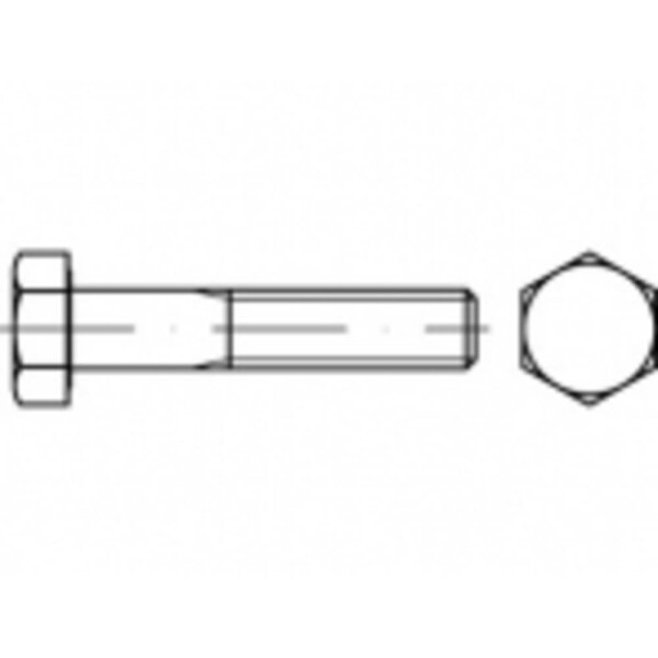 TOOLCRAFT TO-9982554 šesťhranná skrutka M16 380 mm vonkajší šesťhran 10 ks; TO-9982554