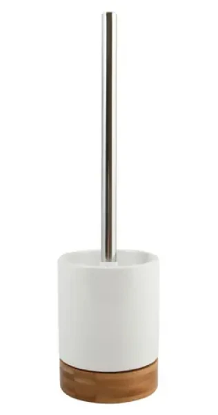 MSV TALLINN biela / WC kefa / keramická nádoba / bambus