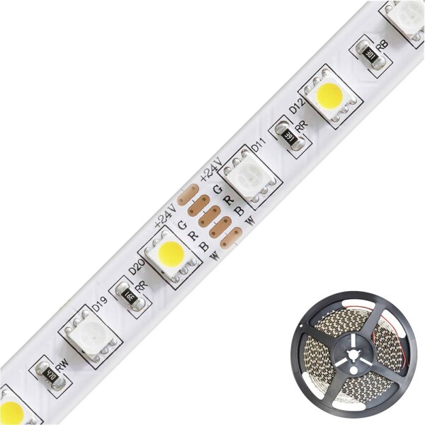 EVN EVN Lichttechnik STR542460509902 LED pásik En.trieda 2021: G (A - G) voľný koniec 24 V 5 m RGBW; STR542460509902