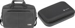 Natec Torba Natec Gazelle 16" Grafitowa (NTO-0812) + Etui na dysk twardy Krill 2 Czarne (NET-2053)