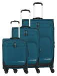 Travelite Kick Off 4w S, M exp, L exp Petrol S: 37 l / M: 69/73 l / L: 110/117 l TRAVELITE-6940-22