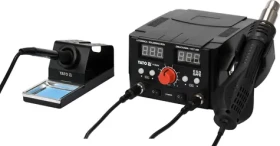 YATO YT-82458 / Spájkovacia stanica 2v1 s LED displejom / 750W amp; 75W / 100 - 480 ° C / 200 - 480 ° C (YT-82458)