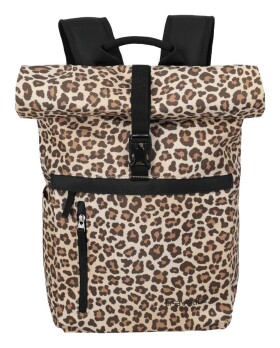 Batoh na notebook Travelite Basics Rollup Backpack Leopard