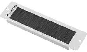 Lanberg AK-1104-S sivý / Kefový panel / pre 10" nástenné rozvádzače (AK-1104-S)