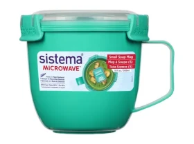 Sistema Microwave Small Soup Mug Hrnček na polievku 565 ml mätová (8592001423466)