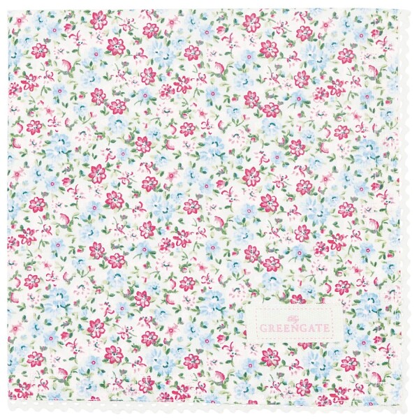 GREEN GATE Bavlnený obrúsok s čipkou Louisa White