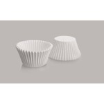 Cukrárenský košíček kruhový biely set 8x4,5cm – 50 ks - Ibili - Ibili