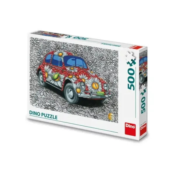 Dino Puzzle Maľovaný VW Chrobák
