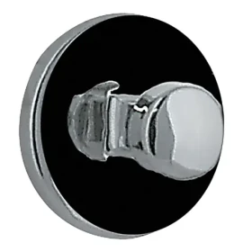 Spirella DOT háčik na uteráky 2 ks čierny-strieborný / ABS / samolepiaci / 35 mm (7610583203786)