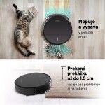 Lauben Robot Vacuum 15BB Pet čierna / Robotický vysávač / Hepa / 62 dB / dopredaj (LBNRV15BB)