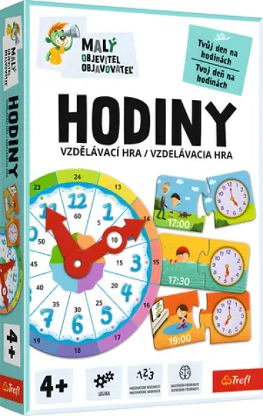 Trefl Vzdelávacia hra Malý objaviteľ: Hodiny