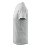 Tričko s výstrihom do V unisex svetlo šedá modrá XL