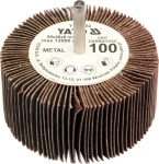 YATO Kotúč lamelový radiálny 80x40 P-40 s hriadeľom 6 mm / Kotúč lamelový radiálny / Zrnitosť P40 / Priemer stopky 6 mm