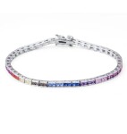 Viceroy Tenisový strieborný náramok so zirkónmi 9144P000-39