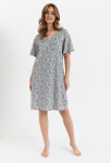 Košeľa Cana 463 kr/r S-XL Modré květy XL