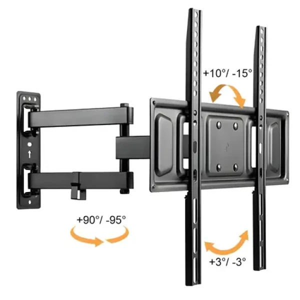 Brateck LPA63-443 / Výsuvný držiak TV / 32 "-55" / nosnosť 35 kg / VESA 400x400 / náklon +10 ° / -15 ° (BRLPA63443)