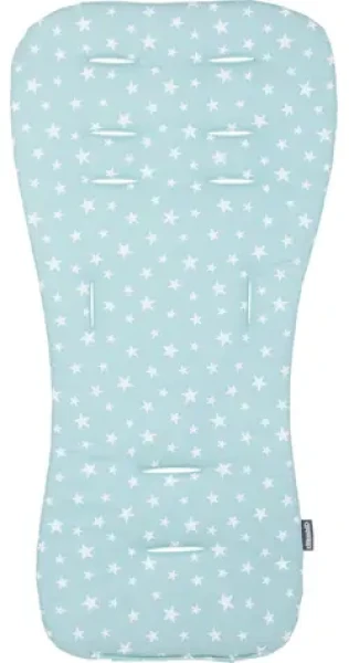 CHIPOLINO Mäkká podložka do kočíka Mint stars (VVPAD02404MINT)