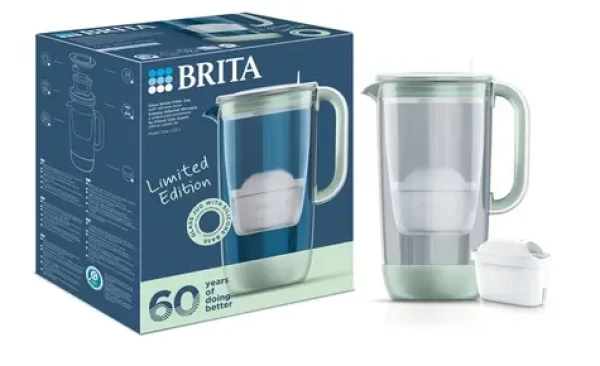 Brita Glass zelená / Filtračná kanvica / 2,5 l / filter Maxtra PRO