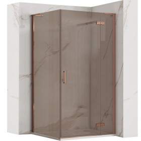 REA/S - Sprchová kabína Hugo 90x80 Copper Brush KPL-K6965