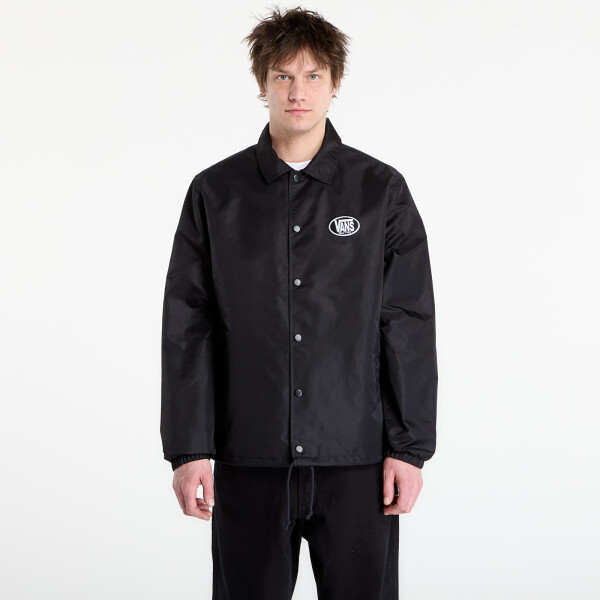Bunda Vans Torrey Nylon Coaches Jacket Black/ White XL