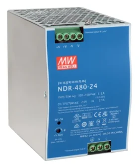 LevelOne Priemyselný napájací zdroj 24V/480W strieborný / Napájací zdroj / DIN lišta / -20 až 70 °C (POW-2462)