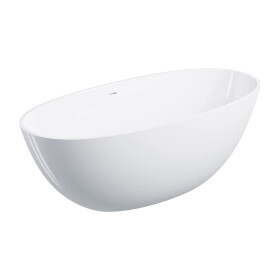OMNIRES - Shell m+ vaňa voľne stojaca s prepadom, 160 x 75 cm, biely lesk; SHELLWWZPBP