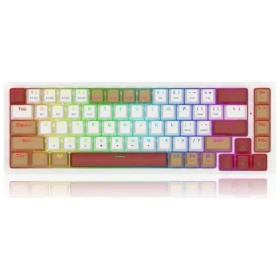 Redragon K677WLR-RGB-PRO Rammus hnedá / Herná klávesnica / mechanická / Redragon switches / RGB / BT / USB / US (K677WLR-RGB-PRO)