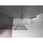 MEXEN/S - Velar L dvojkrídlová posuvná vaňová zástena 120 x 150, grafit, ružové zlato 896-120-003-41-60