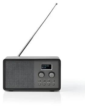 Nedis DAB+ rádio / Stolné prevedenie / DAB+ / FM / 1.3" displej / napájanie z batérie alebo USB / 4.5 W (RDDB5110BK)
