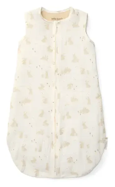Little Dutch Spací vak ľahký Baby Bunny 70 cm / Spací vak / TOG 0,5 / organická bavlna / 60-76 cm (TE12395033LD)