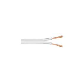 MicroConnect Reproduktorový kábel biela / 2 x 1,5 mm2 / 25 m (AUDSPEAKER4)
