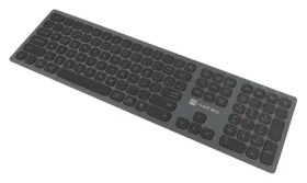 Natec Dolphin šedá / Klávesnica / Bezdrôtová / Bluetooth + 2,4 GHz / CZ/SK layout / Nožnicová (NKL-1977)