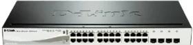 D-Link DGS-1210-24P / Gigabit PoE SMART Switch / 24x gigabit RJ45 / 4X gigabit SFP / 85W pre PoE (DGS-1210-24P)