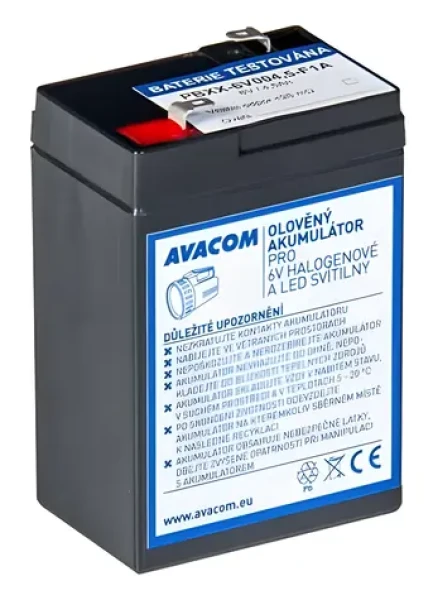 Avacom pre svietidlá F1 / Batéria / 6 V / 4,5 Ah (PBXX-6V004,5-F1A)