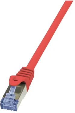LogiLink PrimeLine červená / Patch kábel / Cat6a S/FTP / RJ-45 / 0,5 m (CQ3024S)