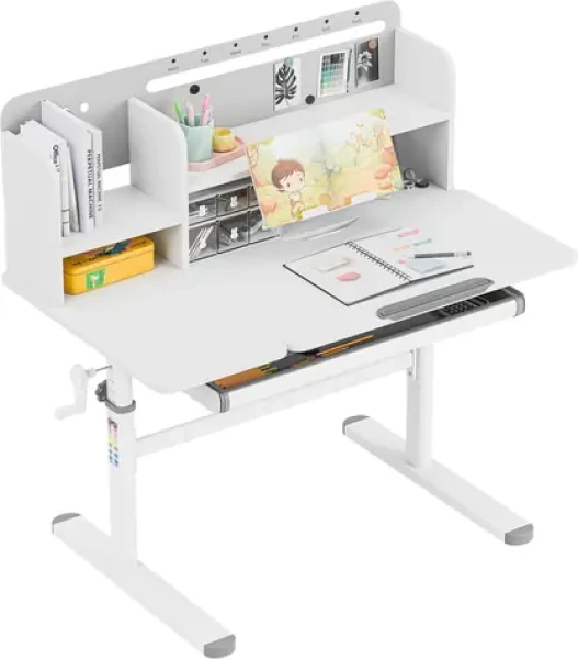 Mark Adler Study 5.7 šedá / Detský nastaviteľný písací stôl / pre deti od 90 do 160 cm (MA-STUDY 5.7 GREY)