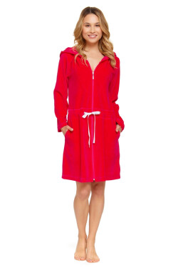 Dámsky župan 1008 red plus - Doctornap malinová 3XL