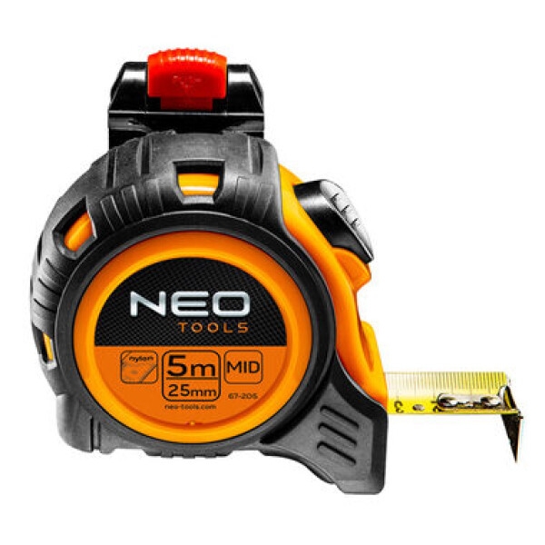 Neo Tools 67-205 / Meter zvinovací Steel pocket rule / 5 mx 25 mm (67-205)