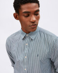 Armedangels Quaasa Stripe Longsleeve Shirt 3653 petrol velvet L