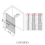 CERANO - Sprchová zástena Walk-in Onyx Round Ľ/P - 8 mm - okrúhla vzpera + polička/držiak na uteráky - chróm, transparentné sklo - 30x200 CER-DY101-50-232