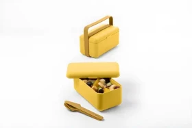 BlimPlus Bauletto S medium desert / Box na jedlo / Vzduchotesný / S príborom (LU001-000001-316)