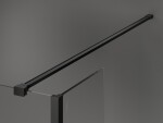 MEXEN/S - Kioto Sprchová zástena WALK-IN voľne stojaca 120 x 30 x 30, čierny vzor, čierna 800-120-030-222-70-70-030