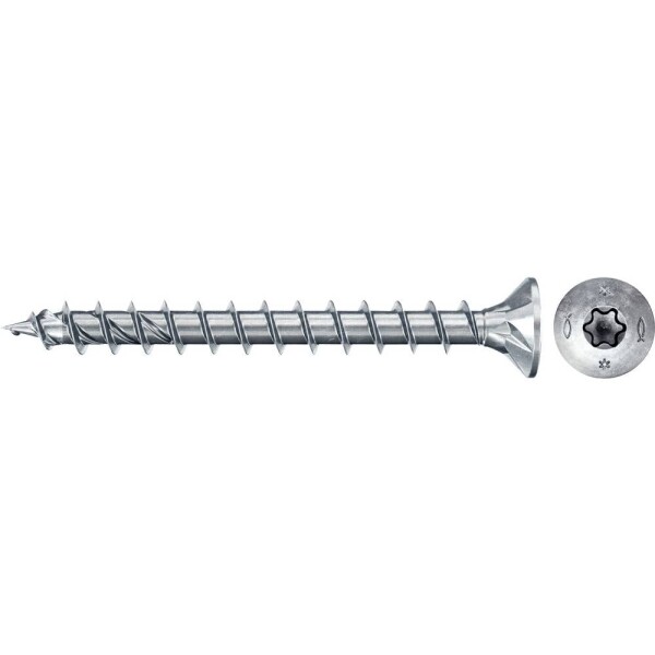 Fischer 670363 skrutky do drevotriesky 5 mm 70 mm TX ocel glavanizované zinkom 200 ks; 670363