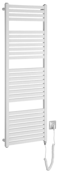 AQUALINE - TONDI-E elektrické vykurovacie teleso, rovné, 450x1330 500 W, biela DE470T