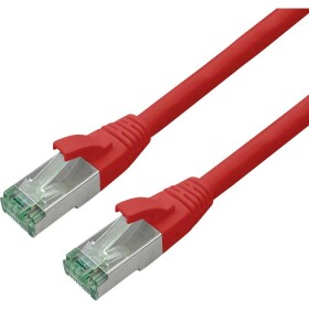 Roline recycled material 21.45.3271 RJ45 sieťové káble, prepojovacie káble CAT 6A S/FTP 0.3 m červená (jasná) dvojžilový tienený, dvojžilový tienený, PVC plášť; 21.45.3271