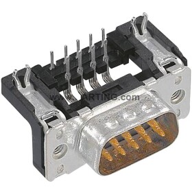 HARTING 09653626811 09653626811 D-SUB kolíková lišta 90 ° Pólov: 25 spájkovaný konektor 1 ks; 09653626811