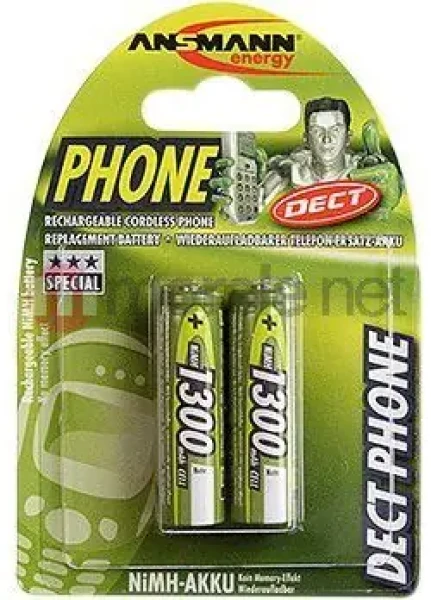 Ansmann DECT HR6 / Nabíjacia batéria / AA / NiMH / 1300 mAh / 1.2V / 2 ks (5030802)