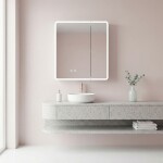 REA - Zrkadlová skrinka s LED osvetlením M1011-60 60x70 REA-M0100