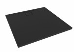 Sprchová vanička štvorcová SAT Vision 90x90 cm liaty mramor čierna SATSVVI90QC SATSVVI90QC
