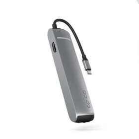 Epico Slim Hub USB-C 6v1 vesmírne šedá / USB Hub / 3x USB-A / 1x HDMI @ 8K/30Hz / 1x GLAN / 1x USB-C / PD 100W (9915112100070)